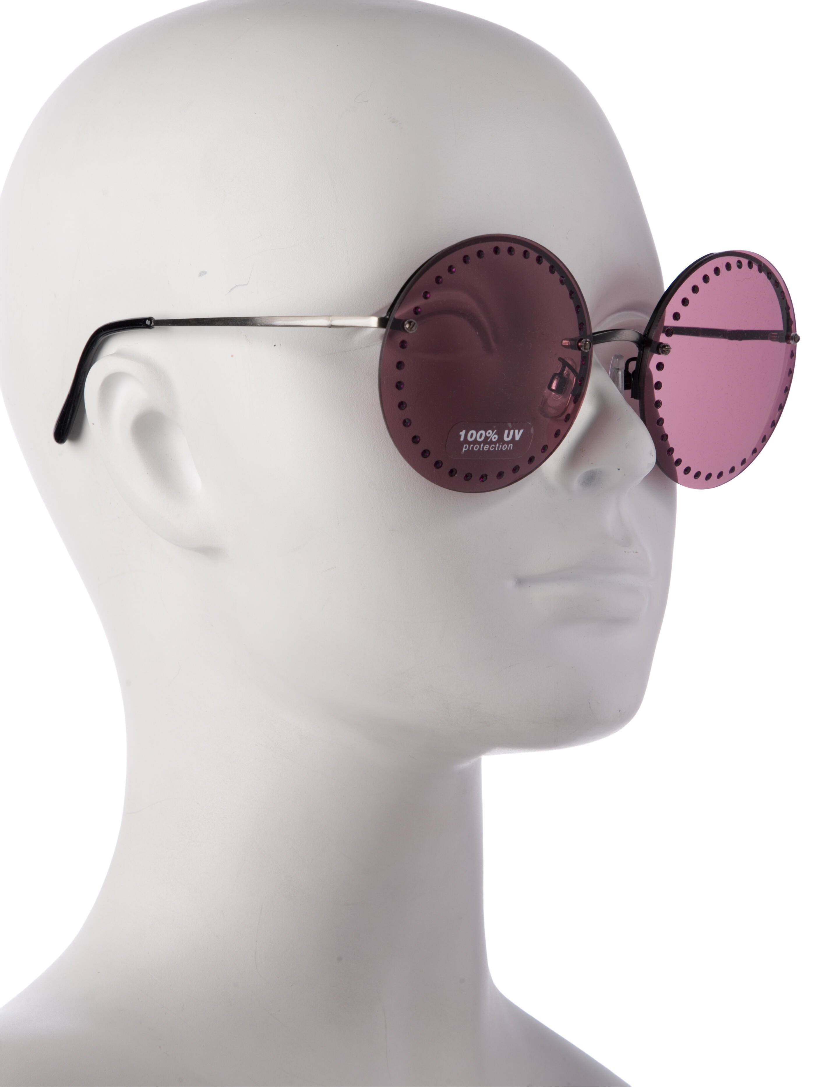 Brian Atwood Round Tinted Sunglasses